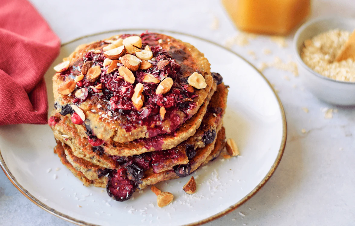 vegan-bosbessen-pannenkoeken