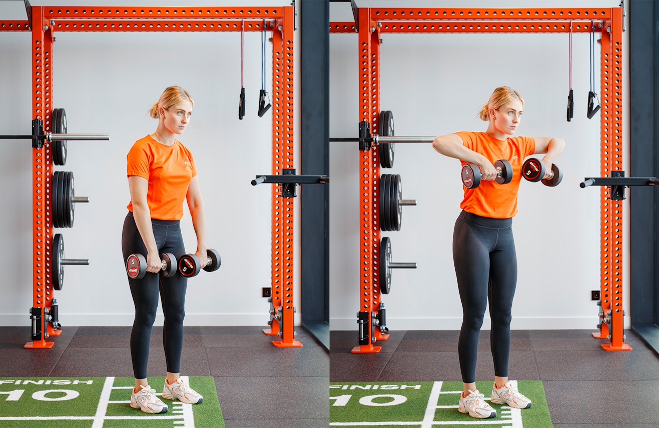 niet doen: barbell upright rows