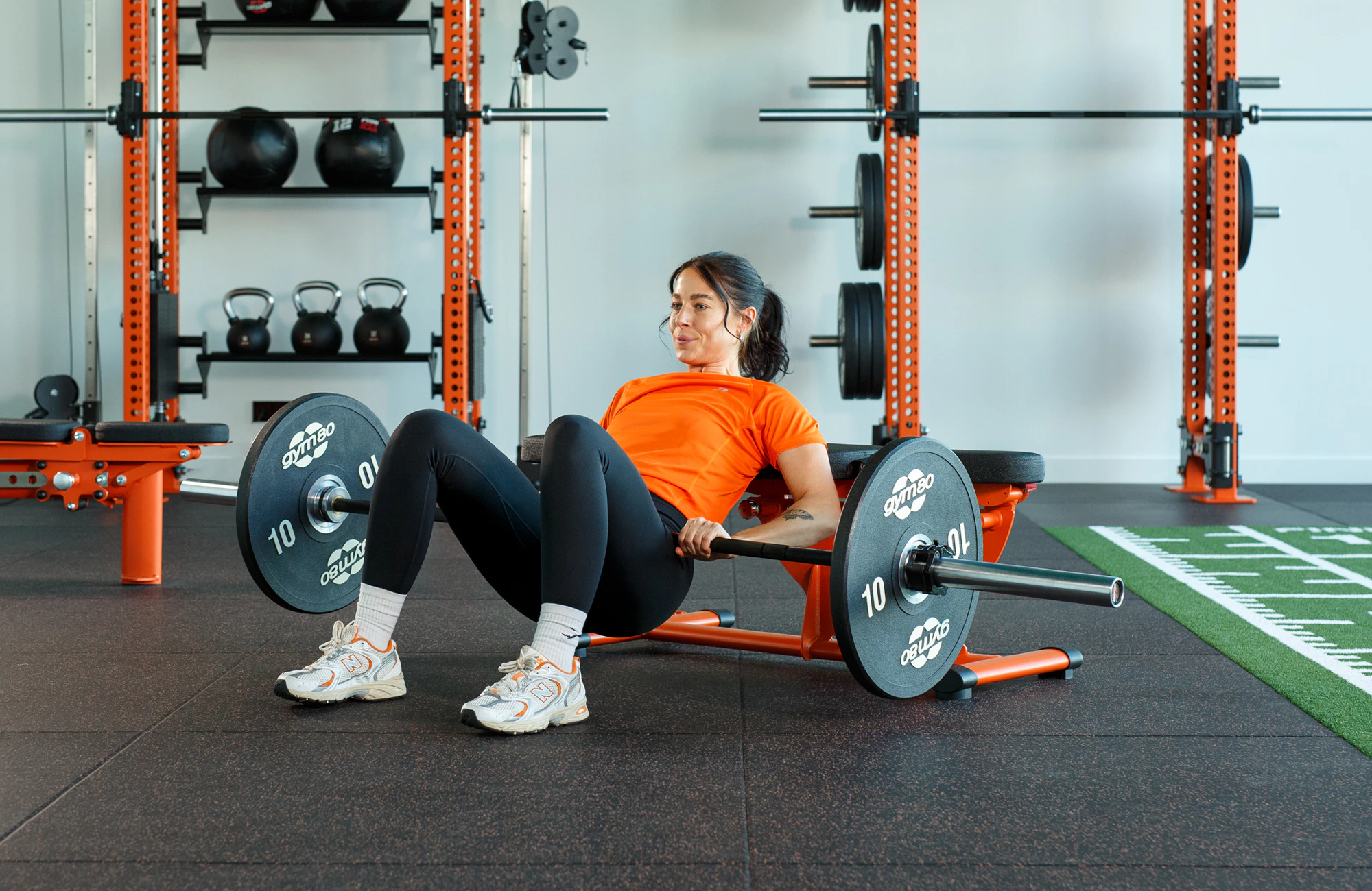 Startpositie hip thrust na set-up