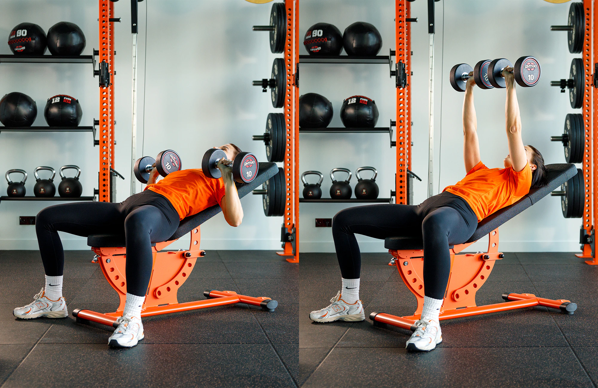 Incline dumbell bench press